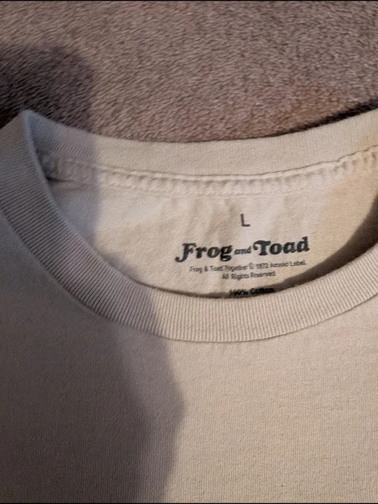 Frog and Toad Men's Cream Graphic Tee - Bicycle Design - Picture 2 of 3